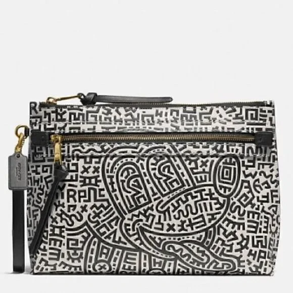 Disney Mickey Mouse X Keith Haring Academy Pouch Limited edition NWT